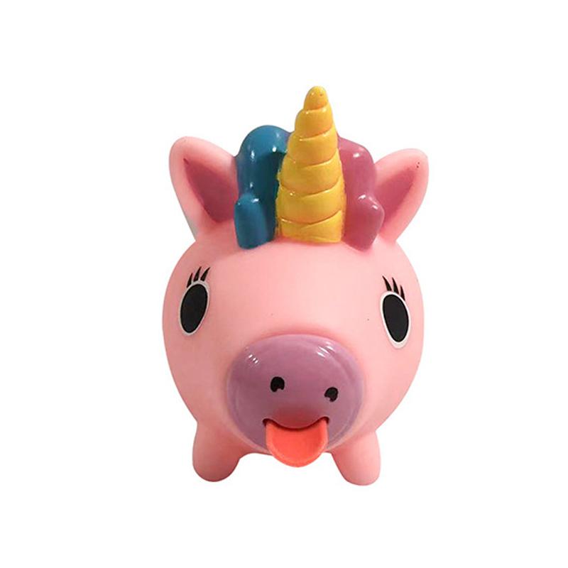 

Creative Tongue Voice Squeeze Decompression Novelty Vent Vocal Toys Unicorn Decompression Toy Squishy Anti-Stress Dolls рожевий