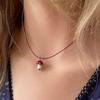 FANTASTIC PLANET mini mushroom string necklace (3colors)