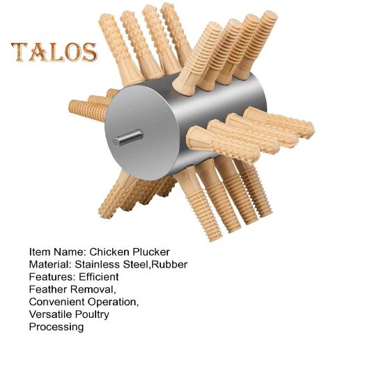 Chicken Plucker Poultry Plucking Machine Stainless Steel Feather Plucker with Rubber Fingers Easy Safe Poultry Defeathering Tool