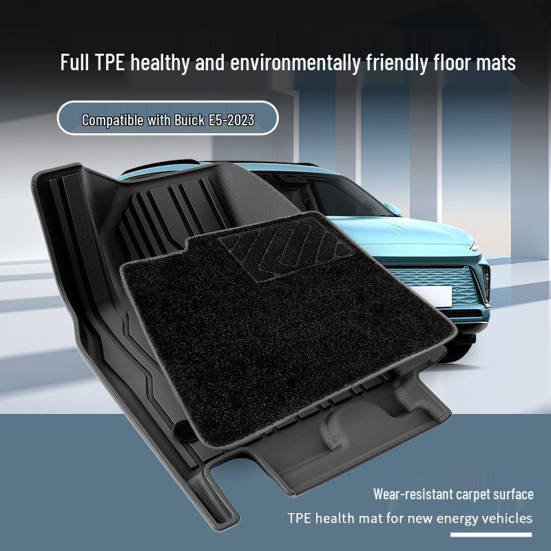 Eco-Friendly TPE Floor, Trunk, and Stain-Resistant Seat Mats for 2023 Buick E5 Models