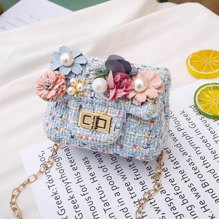 Adorable Cartoon Kids Crossbody Bag With Flower Design For Girls Mini Purse