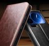 Chali Genuine Leather Xiaomi 17 Pro Max Flip Phone Case with Stand & Lens Protection