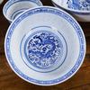 Vajilla de Cerámica Jingdezhen Porcelana Azul y Blanca Bol para Sopa Ramen Tazones de Arroz Chinos Patrón de Dragón Vajilla Vintage
