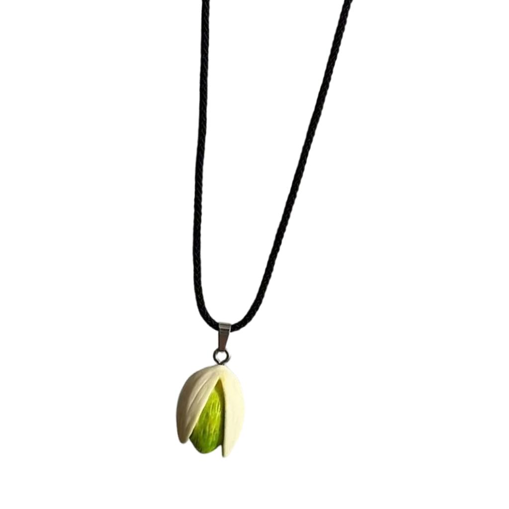 Unique Pistachioes Necklace Creative Designs Symbolizing Love and Individuality for Couples and Trendsetters Wear