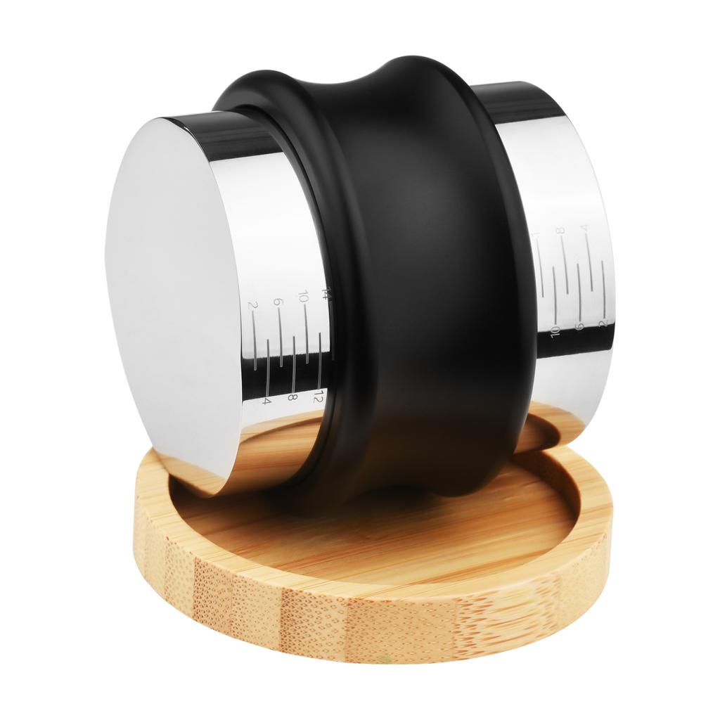 Livellatore Per Caffè 58 Mm In Acciaio E Legno - Distributore Regolabile Per Espresso, Pressino Manuale - 5