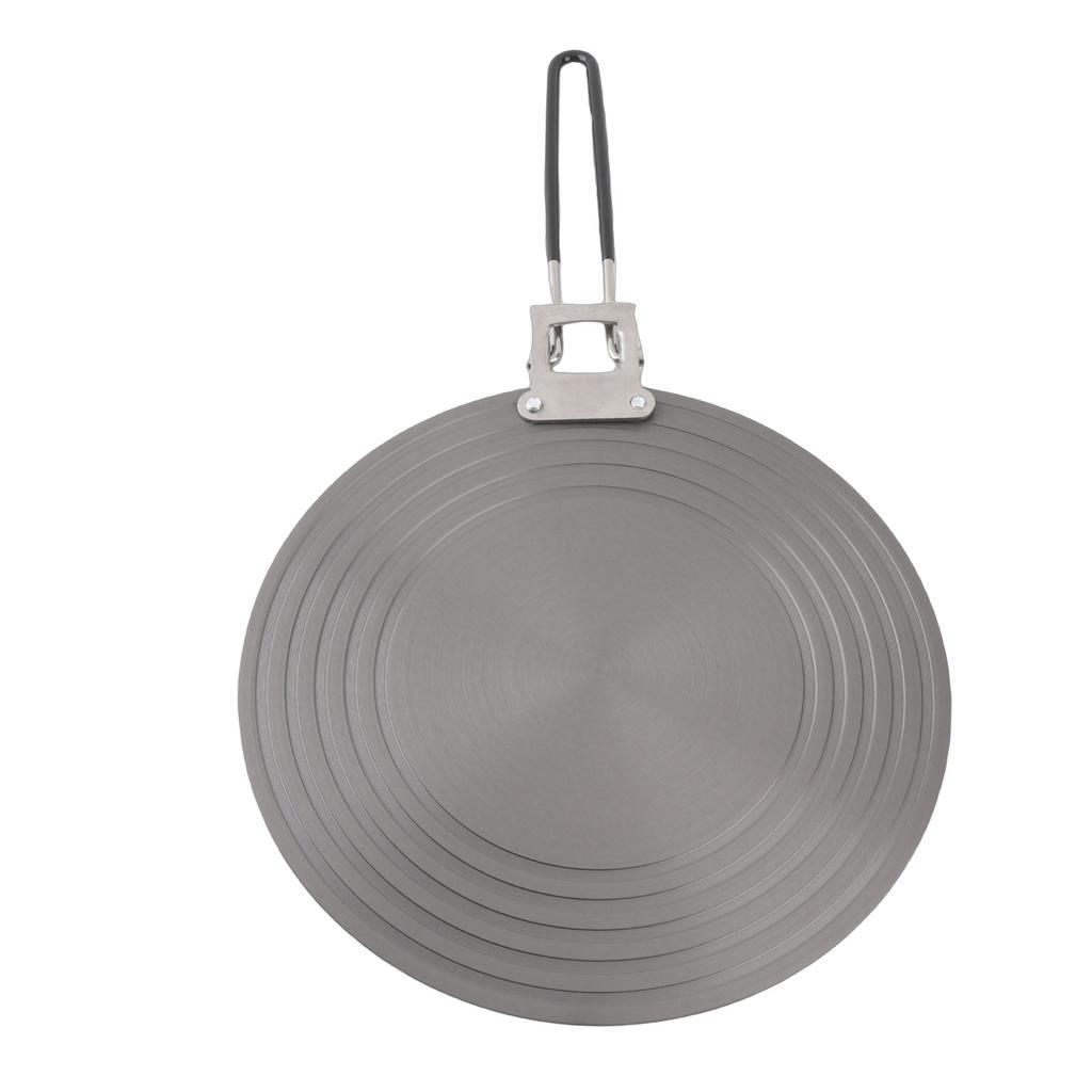 Ht Conduction Plate Aluminum Alloy Stove Top Ht Diffuser Reducer Flame Guard Simmer Plate with Detachable Handle for Kitchen