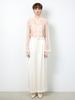 Loe Belle Cream Wide-Leg Pants