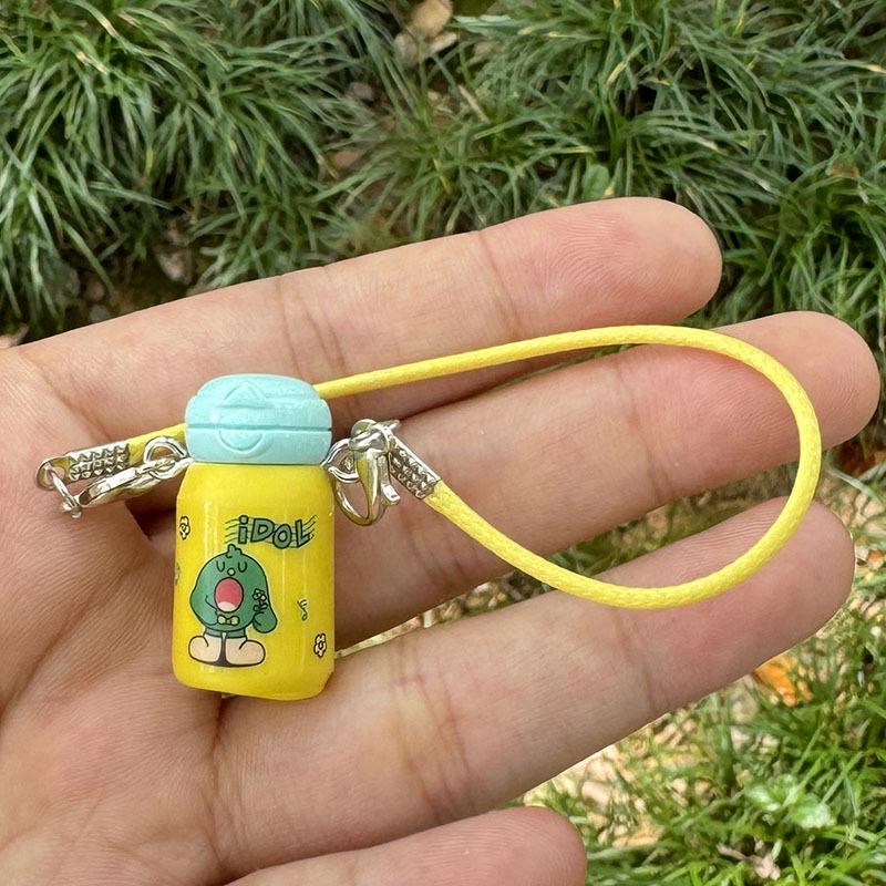 Insulated Mini Kettle Cup Pendant - Cute Milk Bottle Doll Accessories for DIY Simulation