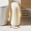 Bathroom Narrow Trash Can Plastic Press Cover Trash Bin Durable Luxury Litter Bins Waterproof Large Capacity Kitchen Dustbin
