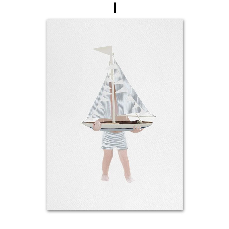 

Розовый пляж Плавание Фламинго Книга Воздушный шар Настенная живопись на холсте Плакаты и принты Настенные картины для маленьких девочек и мальчиков Декор в спальню A4 21X30cm No Framed