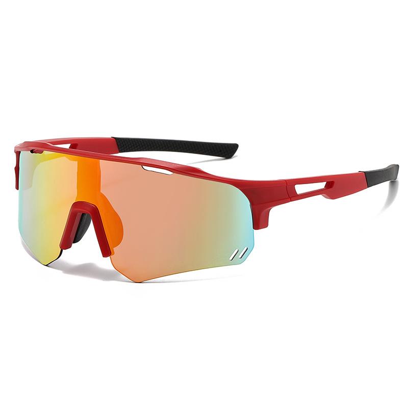 Unisex Outdoor Sports Cycling Sunglasses - Windproof, Iridescent, UV Protection, Fashionable European/American Style