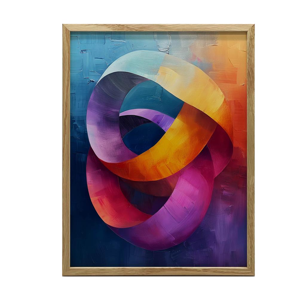 Dynamiczne Pierścienie Dynamiczne Pierścienie, 70X100 Cm, Bez Ramy, Płótno Premium Na Blejtramie
