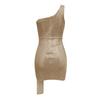 Women's Fashion Sleeveless One-Shoulder Wrap Hip Sweet Chilli  One-Shoulder Sequin Dresses