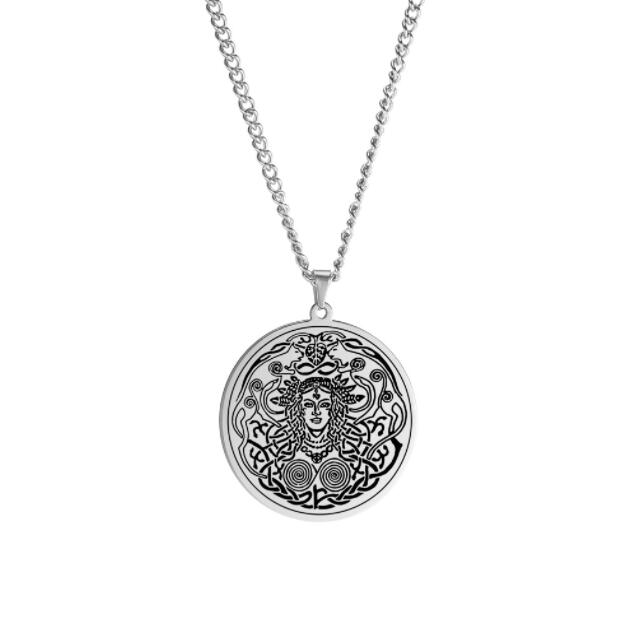 Severská mytologie Freya Bohyně a Láska Krása Amulet Vzor Nerezová ocel Přívěsek Náhrdelník