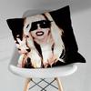 Singer LLady GGaga Cool Pillowcase for Sofa Room Office Decor Printing  Merchandise AllMatch Cushion Cover