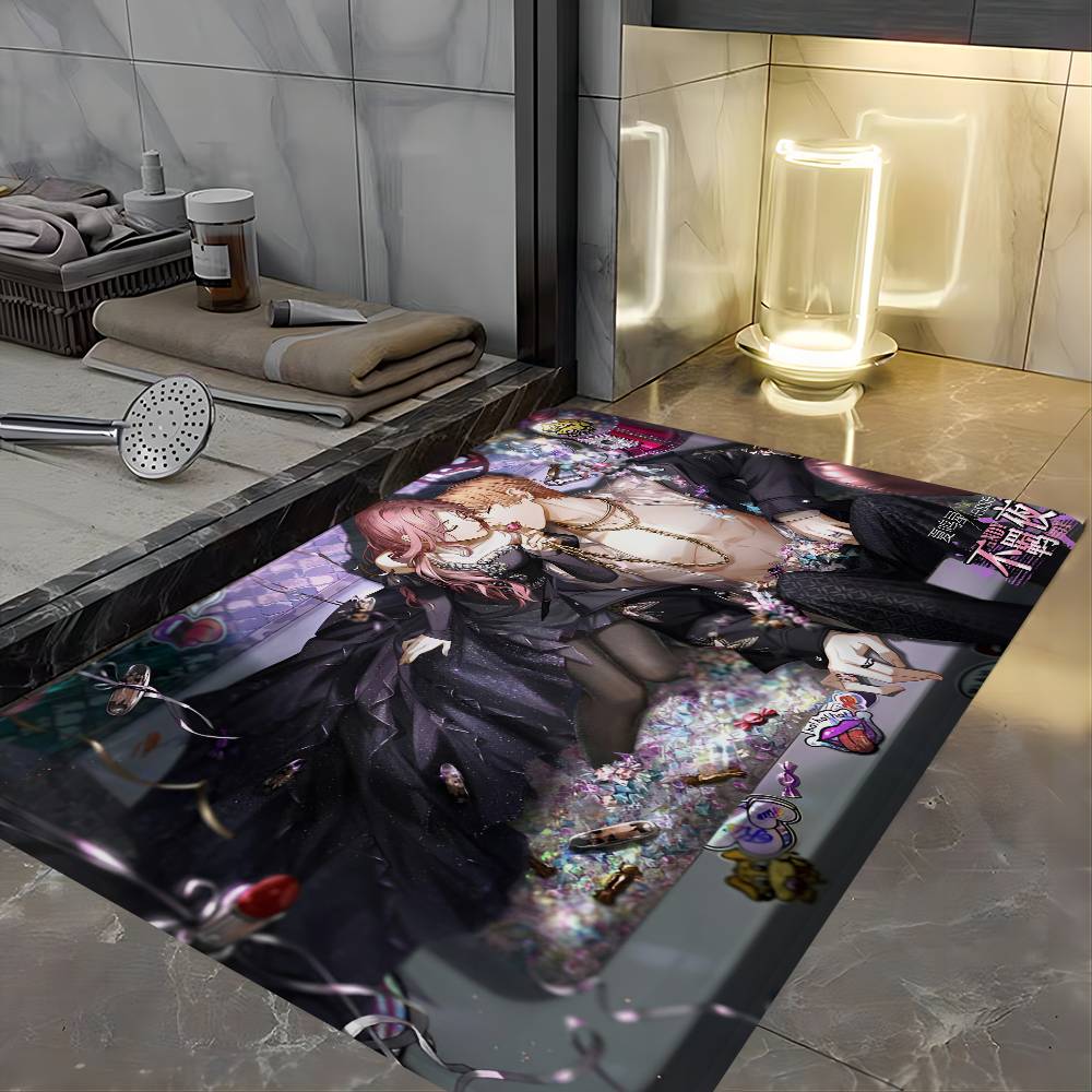 Anime Light and Night Hallway Carpet Washable Non-Slip Living Room Sofa Chairs Area Mat Kitchen Doormat Area Rug