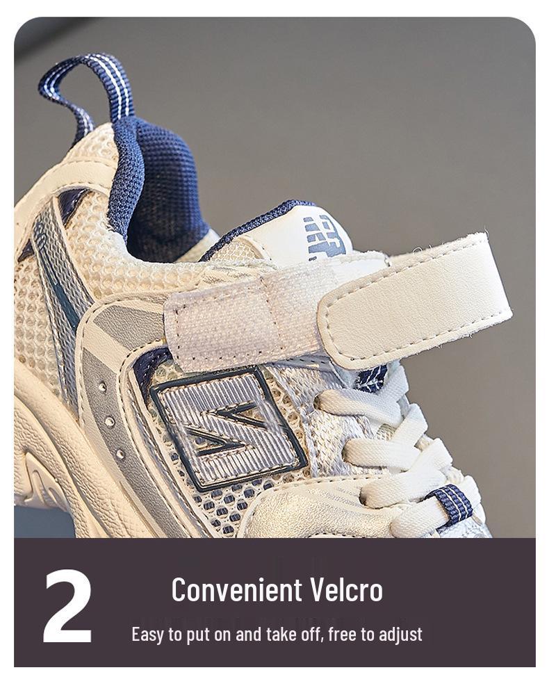 Dětské prodyšné síťované botasky na suchý zip - Ležérní sportovní obuv pro chlapce a dívky