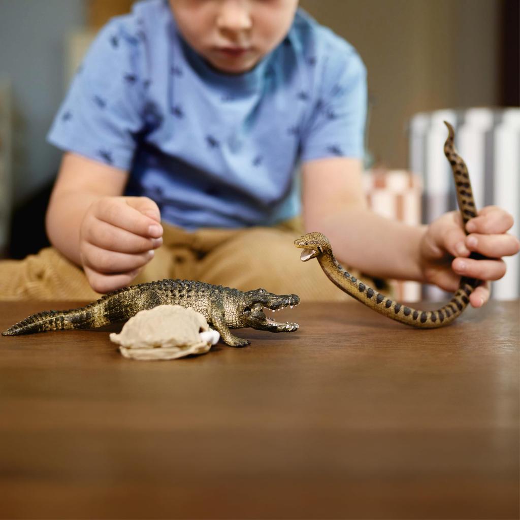 Schleich Faună sălbatică Anaconda și Crocodil 42559