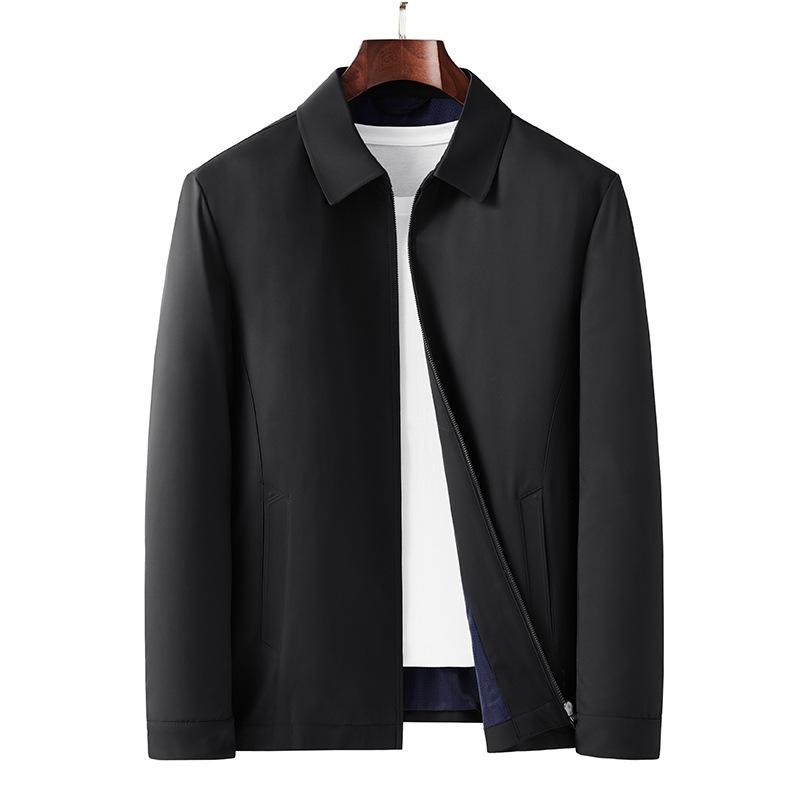 Spring and Autumn New Jacket Men's Lapel Youth Trend Fashion Casual Long Sleeve Business Jacket
