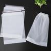 100pcs Frosted Drawstring Bags Thicken Waterproof and Dustproof Storage Pouch Travel Swimming Home Shoe Clothing Reusable Universal Bundle Pocket