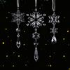 Transparent Acrylic Snowflake String Set for Christmas Tree Decoration
