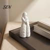 Romantic Anniversary Gift Mother and Daughter Hugging Figurine, 3D Printed Warm Family Sculpture, Modern Artistic Home Decor Tabletop for Living Room