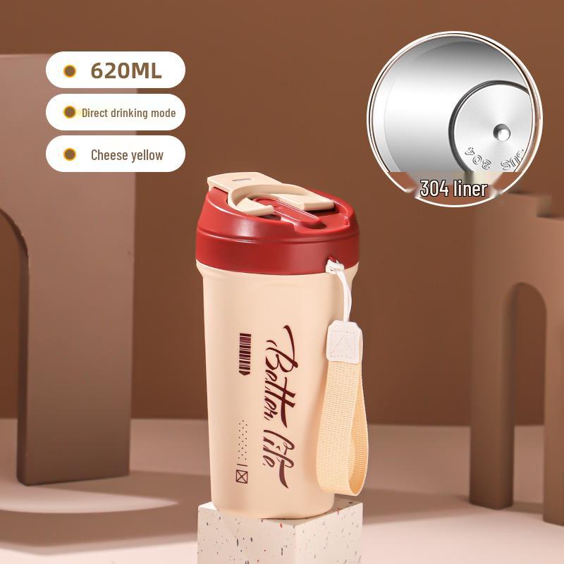 304 Double-Layer Stainless Steel Travel Thermos Mug