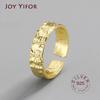 Irregular Rock Texture Gold Ring Women Rings 925 Sterling Silver Anillo Plata 925 Mujer Parure Bijoux Femme 2020 Bague