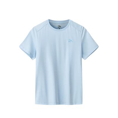 Short Sleeve Knitted T-Shirt Summer 2026 Women Tops Sky-Blue 962628114-3