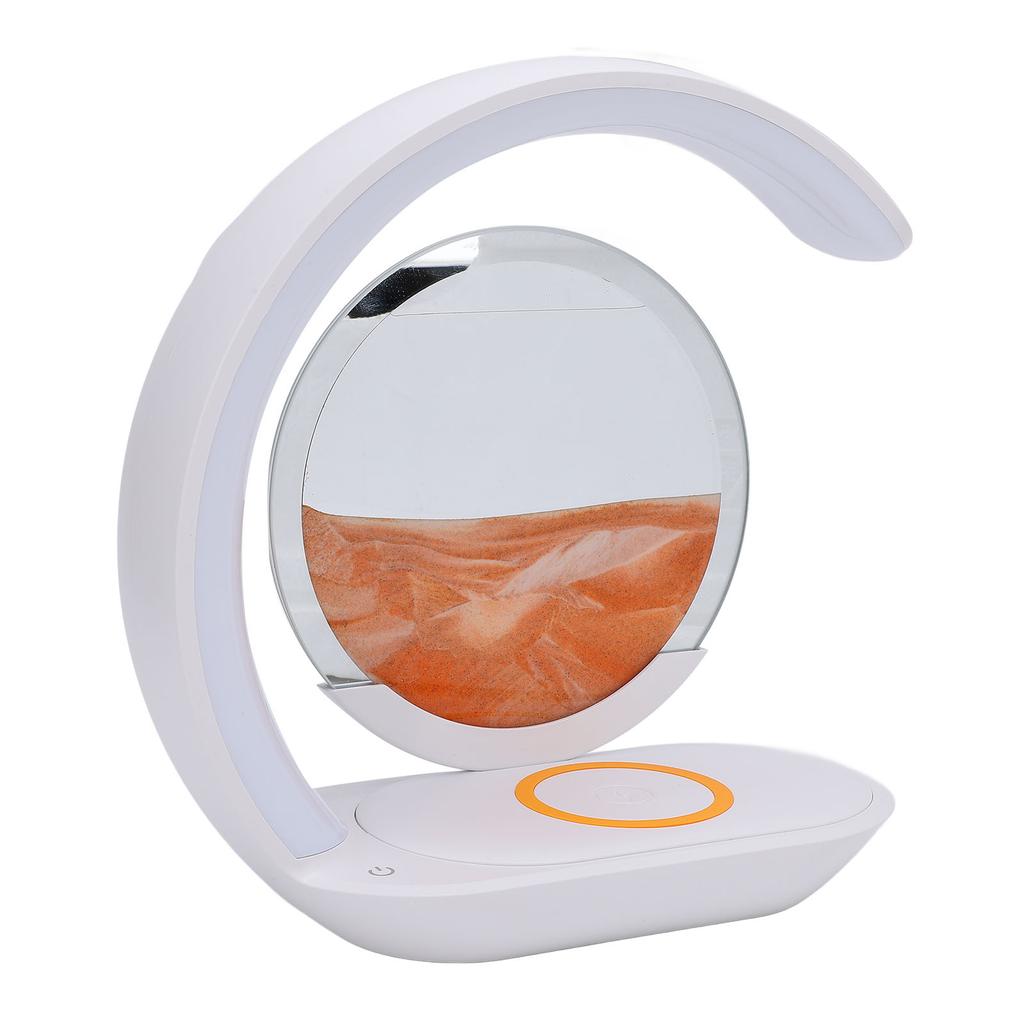 Bewegungs-Sandbild neben Lampe Touch-Steuerung Sandmalerei Nachtlicht Heimdekoration Orange