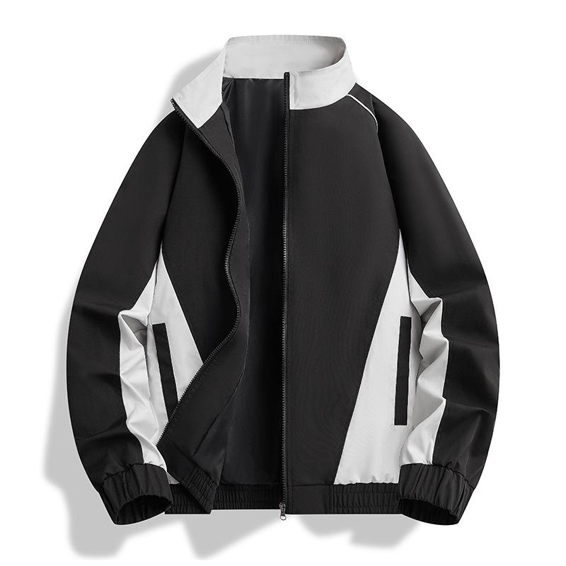 Stand-collar Jacket for Men and Women, Spring and Autumn Thin Single-layer Jacket, Windproof and Waterproof