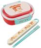 Skater Lunch 1 with Perfect for Made in Bread Thief Kids' Box, Tier, 360ml, Inner, Dome-Shaped, Fluffy, Kids' Lunches, Antibacterial, Japan,