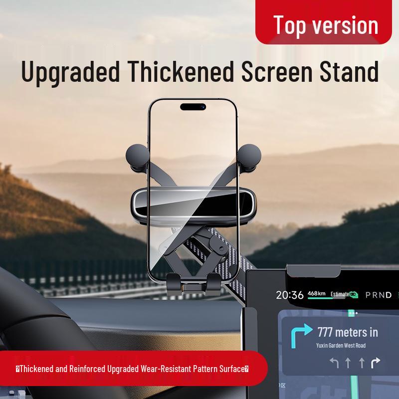 Adjustable Magnetic Car Phone Holder with Rotatable Metal Base