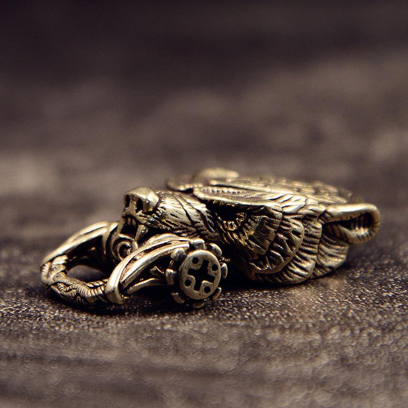 Eagle Head Leopard Head Brass Buckle Edc Outdoor Diy Woven Paracord Survival Bracelets Supplies Accessories
