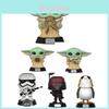 Star Wars Pop Mandalorian Baby Yoda Boba Fett Actionfigur Sammlerstück**