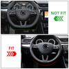 Für Skoda Kodiaq Octavia A7 Rapid Yeti Superb Auto Lenkrad Tasten Abdeckung Zierleiste Zubehör Auto Styling
