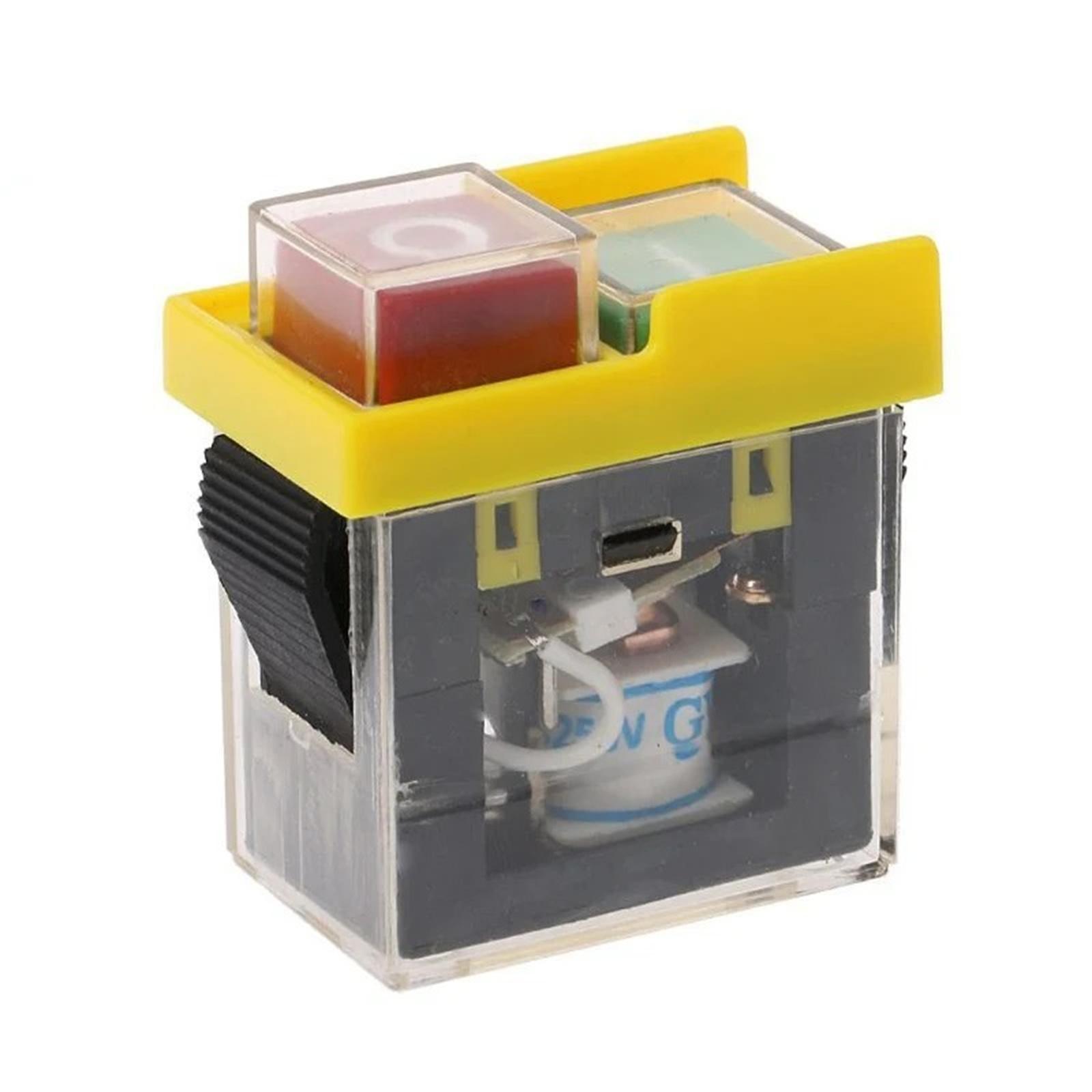 

250В 2-кнопковий IP55 Водонепроникний Пилозахищений Перемикач Миттєвий Електромагнітний Перемикач для Аварійного Вимкнення Машини Перемикач для KJD6 5E4