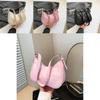Elegant Black Pu Crescent Bag Fashionable Shoulder Bag For Trendy Casual Outings