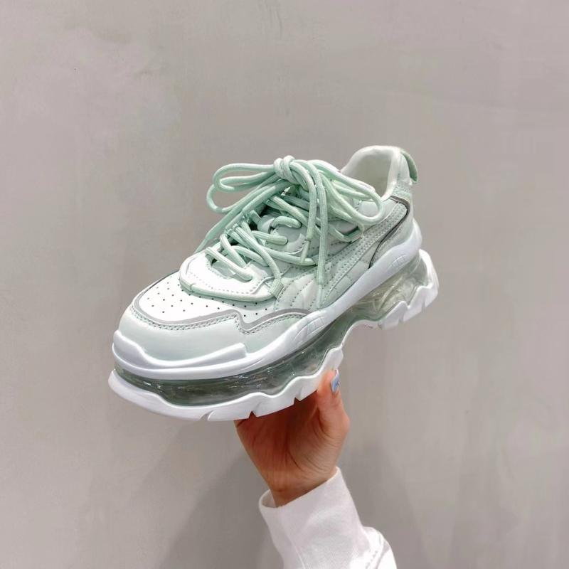 

Кроссовки с толстой подошвой Jelly Thick Bottom Increase Рост Женская обувь Повседневная обувь для бега Теннисные женские туфли из вулканизированной стали 35