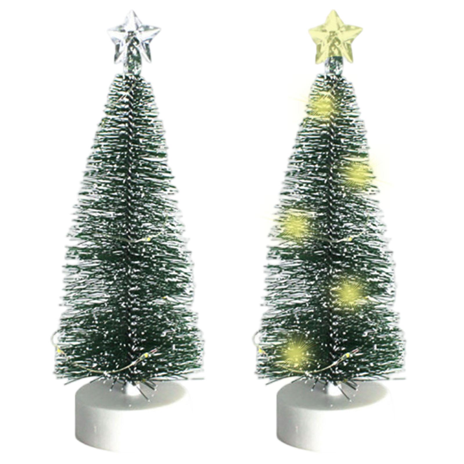 

3 pcs Mini Christmas Trees LED Lights Christmas Decoration Desktop Miniature for Christmas Decor China Mainland