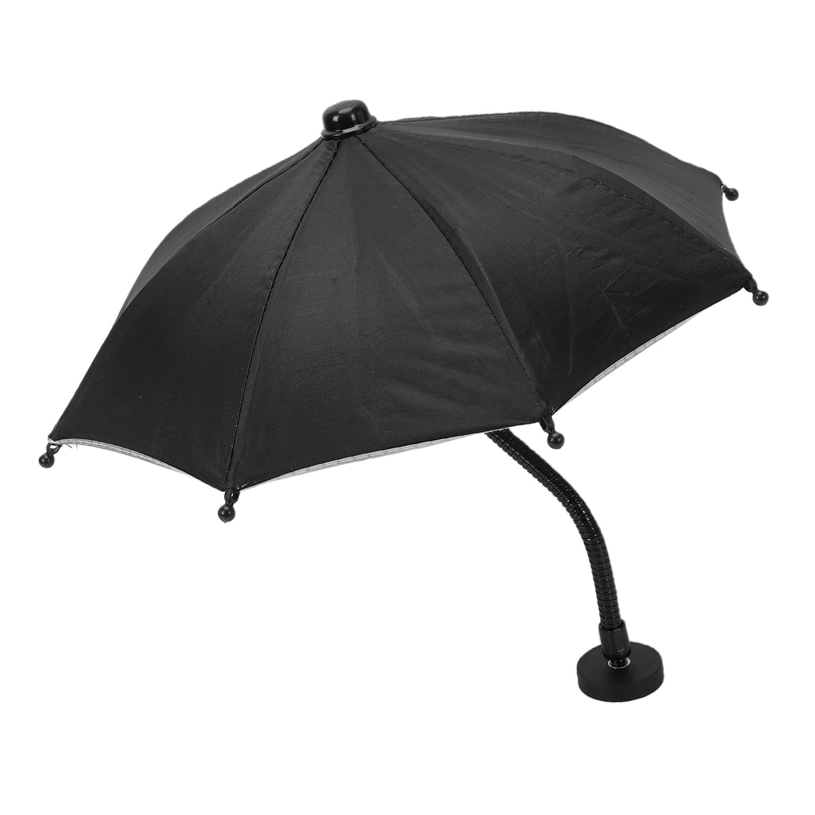 Parapluie de téléphone magnétique compatible Magsafe Angle flexible Anti-reflet Housse de protection solaire pour téléphone d'extérieur pour plage piscine Vidéo noir
