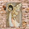 Vintage Gold Angel Metal Wall Art Decor