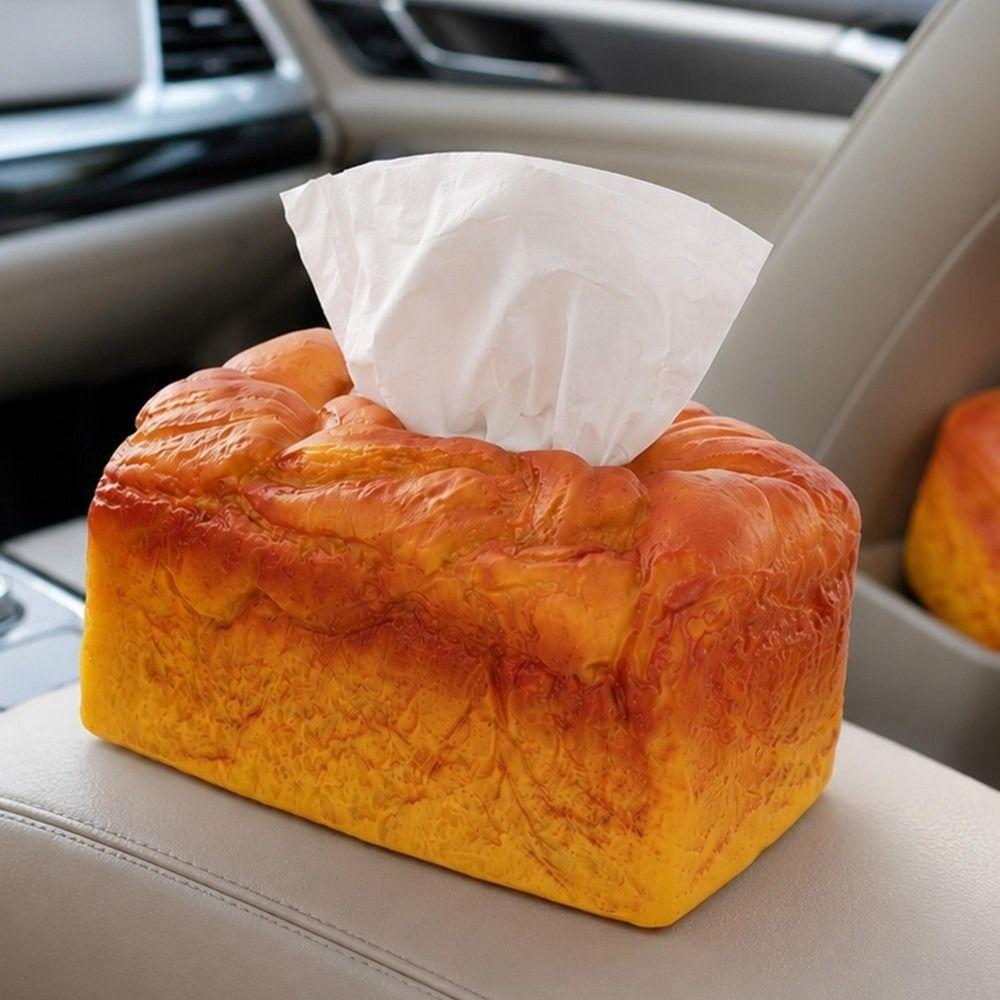Loaf Shaped Toast Tissue Holder Simulation Decorative Tissue Dispenser Living Room Decor