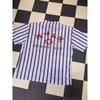 Halloween mental hospital clothing striped short-sleeved loungewear funny crazy clothing male and female girlfriends