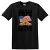 Military Boots American Flag T Shirt Patriotic Graphic Tee for Veterans
