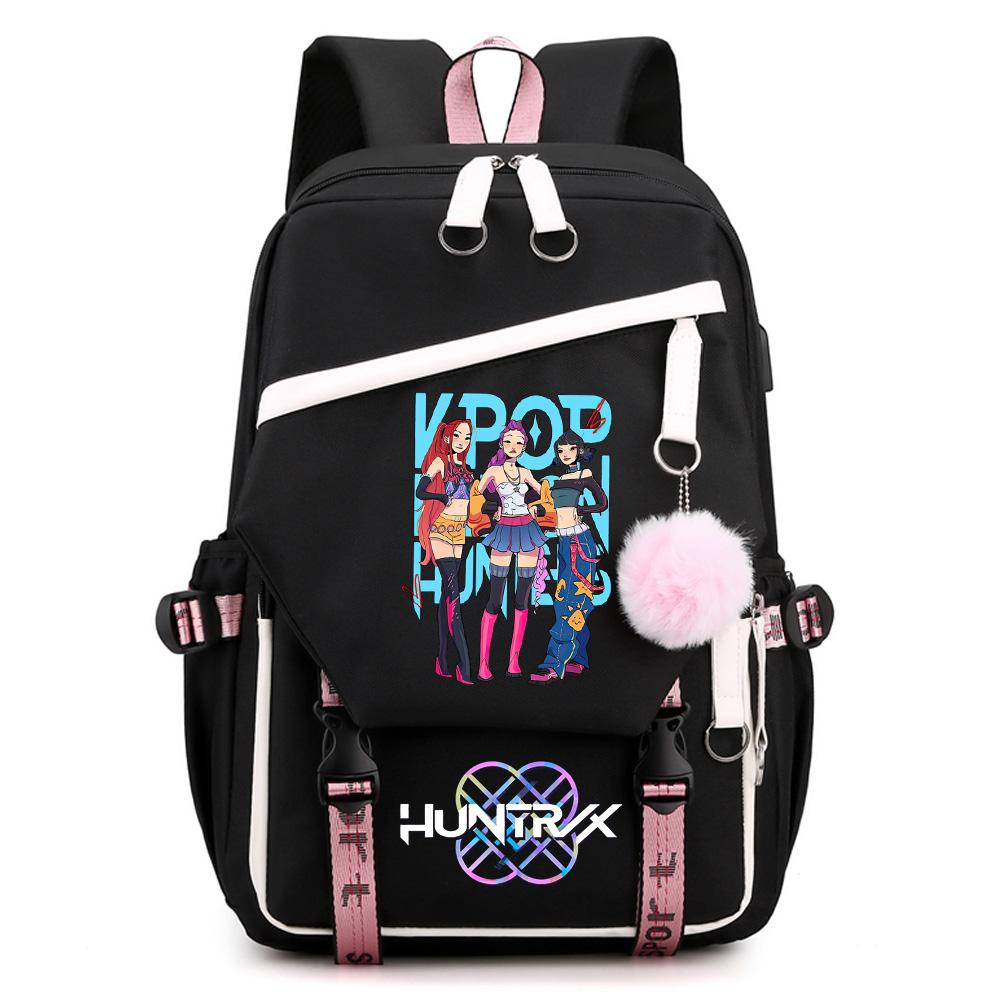 Anime Kpop Demon Hunters Printed Large Capacity Backpack for Teenger Student Girl Boy Schoolbag Bookbag Kid Gift Women Waterproof Travel Bag Mochila