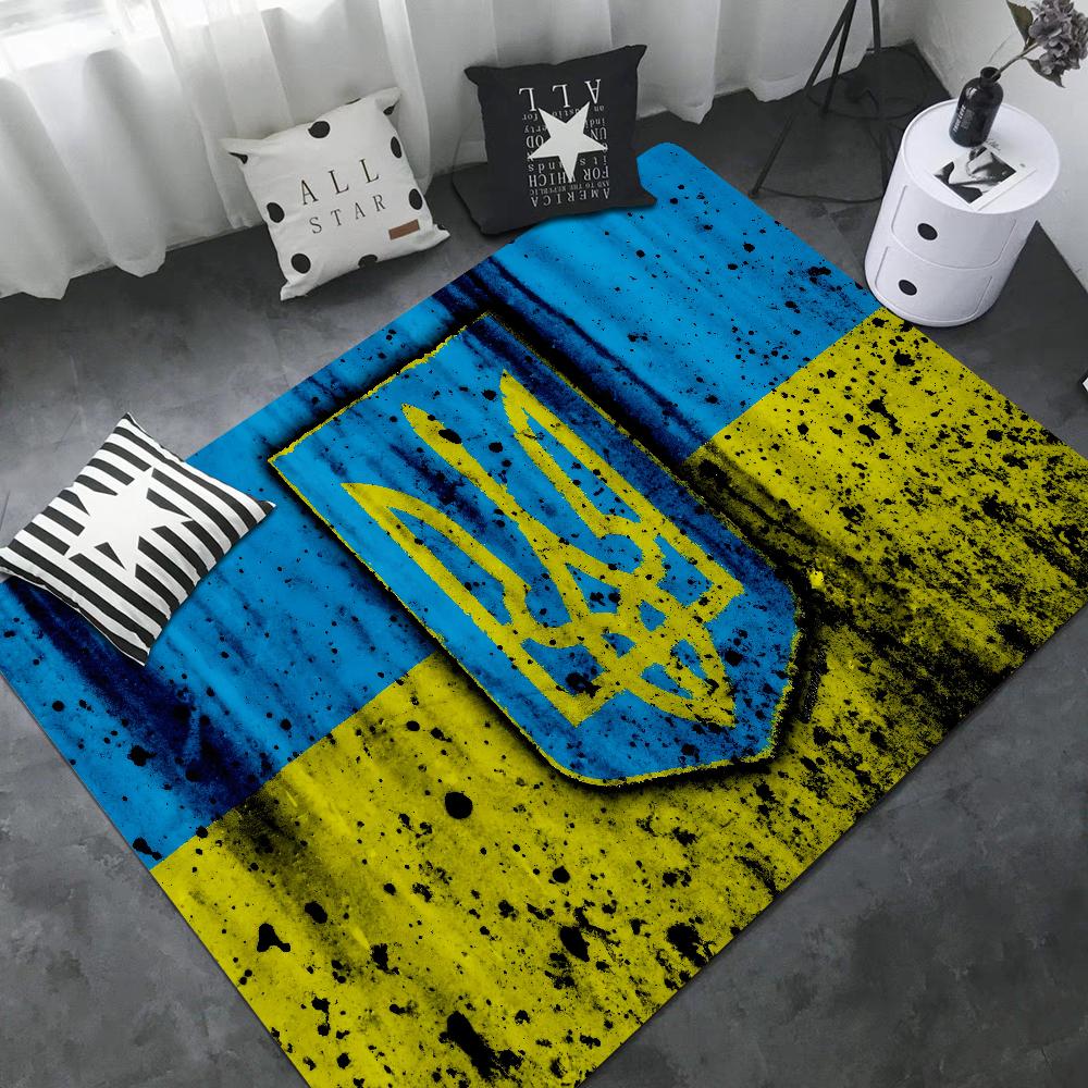Ukraine Ukrainian Girl Flag Entrance Door Mat Nordic Style Bedroom Living Room Doormat Home Balcony Anti-Slip Modern Home Decor