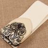 Palace Vintage Metal Carved Wide Belt New Fashion Accessories Alloy Flower Vintage Leather Belt Belt Straps for Women