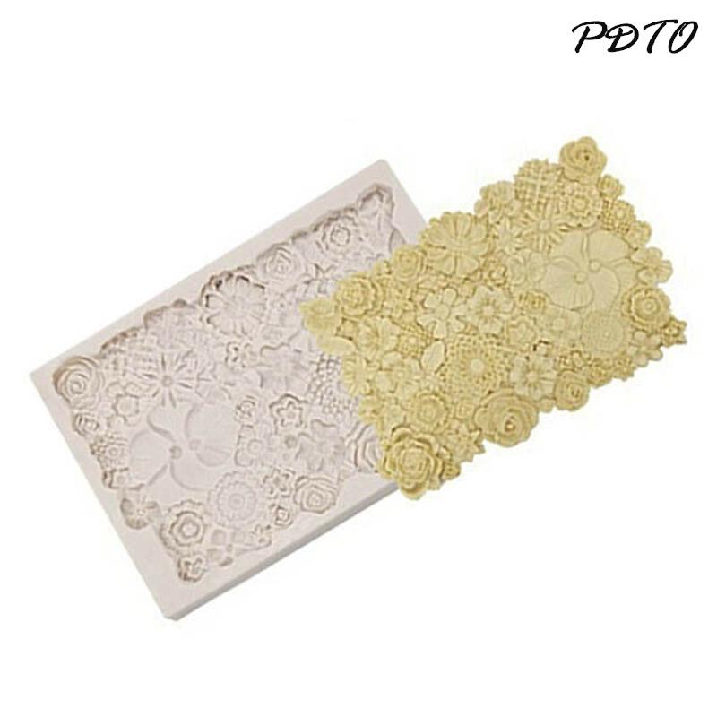 

PDTO цветочная силиконовая форма для выпечки торта, цветочная помадка, украшение, бордюрная форма