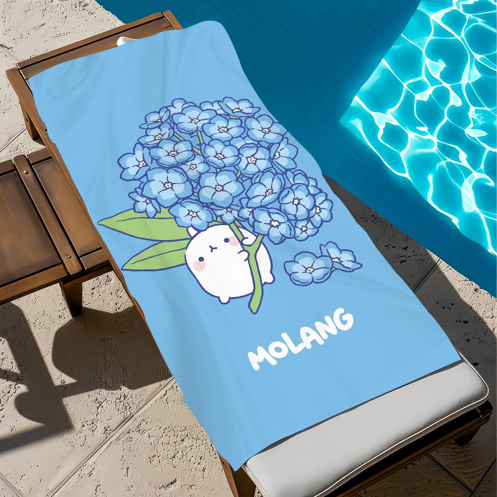 

Cute cartoon art rabbit M-Molangs Kawaii Towel soft Beach Towels Trip swim Pool bathing Towel Gym Spa home Decor Gift Holiday W40*H60(CM)